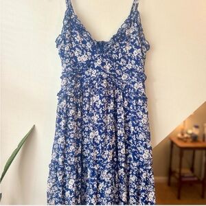 Madden Girl Navy and White Floral Dress